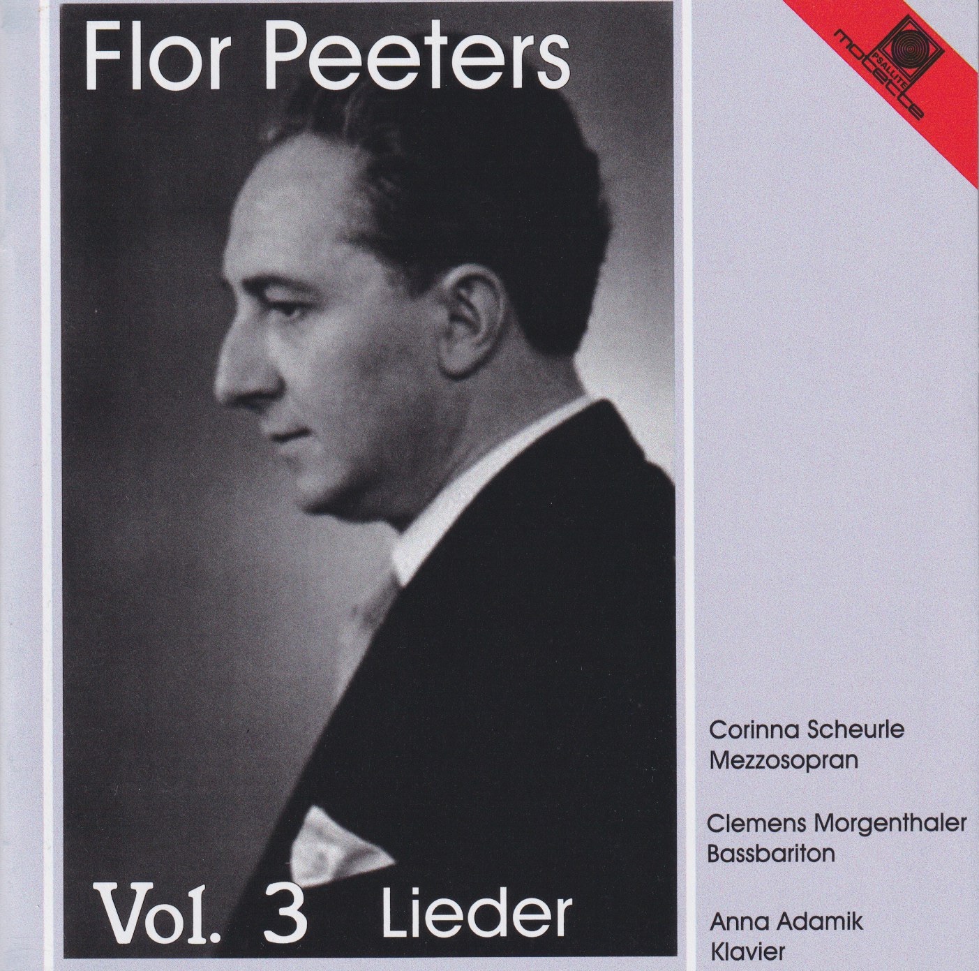 CD-Cover: Flor Peeters – Vol. 3 – Lieder